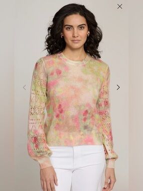 Autumn cashmere pointelle  sweater large